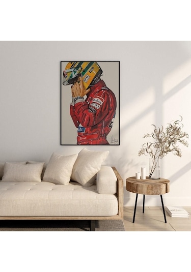 F1 Ayrton Senna Posteri -çerçevesiz