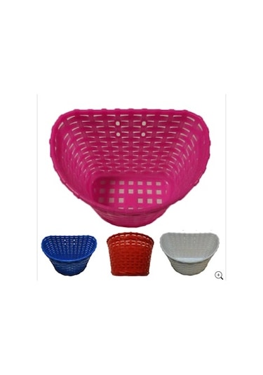 Bisiklet Ön Sepet Plastik 16 Ve 20 İnç Çocuk Bisiklet Sepeti Beyaz