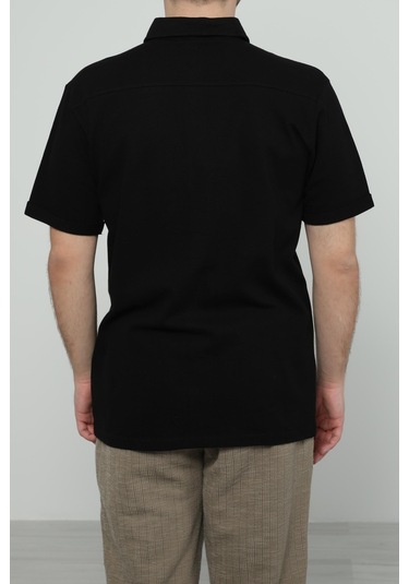 Hscstore Erkek Siyah Gömlek - 8431-siyah Siyah