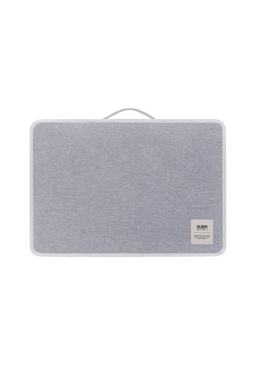 Bubm Büyük Boy İş Lisansı Çantası - Dayanıklı, Çok Katmanlı Koruma, 48.5x34cm, Gri Gri Gri