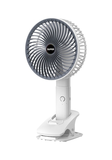 Cbtx Masaüstü Taşınabilir Usb Şarj Klipsli Fan Çok Fonksiyonlu Dönebilen El Fanı Gri