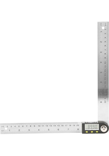 Reedark Paslanmaz Çelik Dijital Açı Ölçer - 0-360 200mm Lcd Ekranlı, Ip54 Koruma, Hızlı Doğru Ölçüm