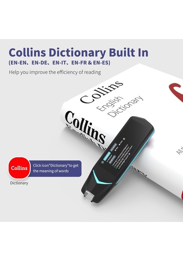 Newyes As1505 Disleksi Okuyucu Kalem Ocr Tarama Sesli Çeviri Destekli Akıllı Kalem 112 Dilde Çeviri