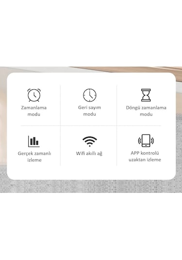 Tomzn WiFi Özellikli Akıllı Sigorta Dahili Enerji Ölçerli Zaman Rölesi 63A