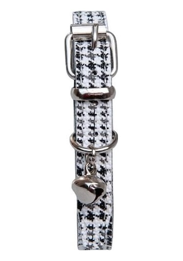 Kazayağı Desenli Zilli Kedi Boyun Tasması, 22-30 Cm