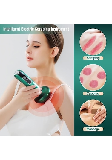 Artfulabode Vantuz Vakumlu Selülit Masaj Aleti - Elektrikli Anti-cellulite Yeşil