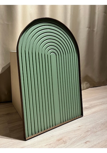 Cıgılwood Mınt Green Belt Ahşap Bohem Tablo