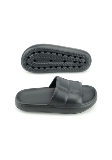 Gezer Kadın Yazlık Banyo Bahçe Havuz Terlik Siyah