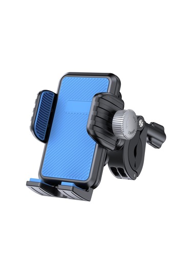 Bisiklet Motosiklet Şok Emme Cep Telefonu Tutucu Yerçekimi Navigasyon Dağı Mavi Mavi