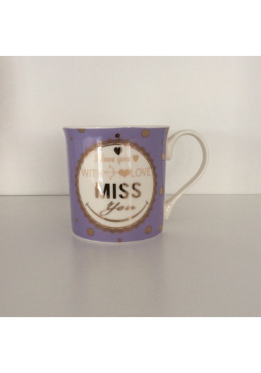 Miss You Kupa Bardak Lila Renk