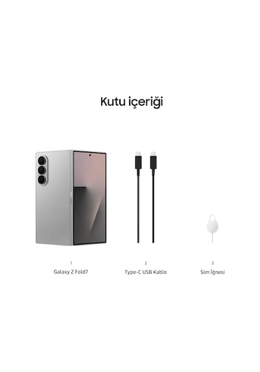Samsung Galaxy Z Fold7 256 GB (Samsung Türkiye Garantili)