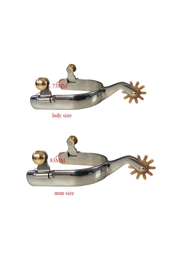 Moveevo Büyük Boy Paslanmaz Çelik Amerikan Sporları - Bakır Dişli Ve Şapka Kıpseli, Paslanmaz, Western Binicilik Zırhlı Gereç