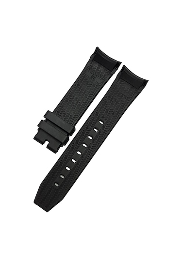 Tissot Seastar T120417 Uyumlu Siyah Silikon Saat Kordonu