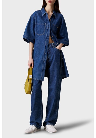 Calvin Klein Bayan Elbise J20j225169 1a4 Lacivert Lacivert