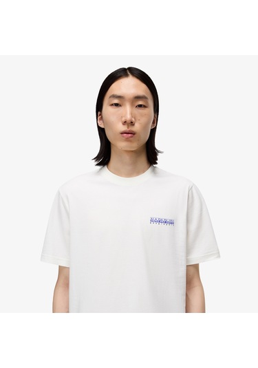 Napapijri S-guide Erkek Beyaz T-shirt Np0a88v62061 Beyaz