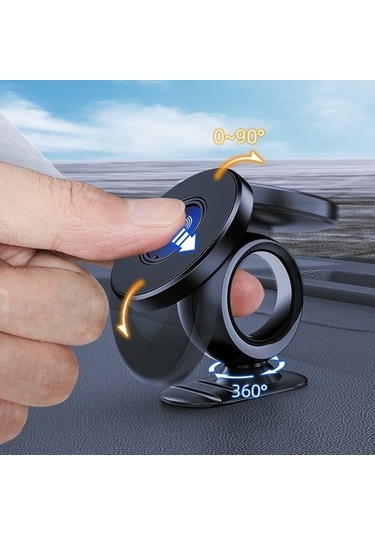 Luckysouk Manyetik Cep Telefonu Tutacağı - Siyah Siyah Torpido Üstü Evet Yok Ezro7a