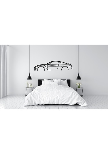 Nıssan Gtr R35 Duvar Süsü Tablo Dekorasyonu 2d 45-50cm
