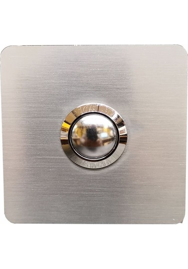 Algatec Paslanmaz 304 Kare Zil Butonu 60x60mm