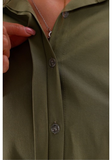 Kadın Trend Gömlek Haki