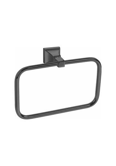 İsaoğlu Yapı Mat Siyah Banyo Havluluk Salda Design Pirinç Havluluk Siyah