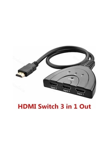 3 Port Hdmi Switch Çoklayıcı Çoğaltıcı Splitt Çoklama Çoklu Laptop