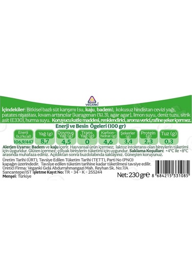 Veganki Soyogu Vegan Yoğurt 230gr-3519