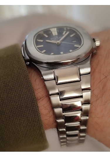 Focus Unisex Çelik Kordon Erkek & Kadın Kol Saati Takvimli 2090