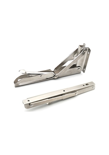 Sones Yemek Masası İçin 20 İnç K Tipi Duvara Monte Katlanabilir Paslanmaz Çelik Yaylı Depolama Rafı