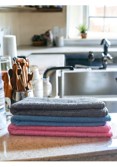 Technow Misclean Mikrofiber Mutfak Temizlik Bezi 40 40 Cm 3 Renk