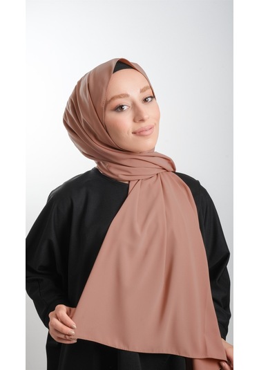Yavruağzı Düz Klasik Şal Medine İpeği Sade 202103_35
