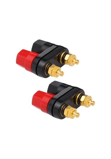 Tenfowee Hoparlör Ve Amplifikatör Bağlantıları İçin 4mm Çift Dişi Muz Fiş - 2'li Set