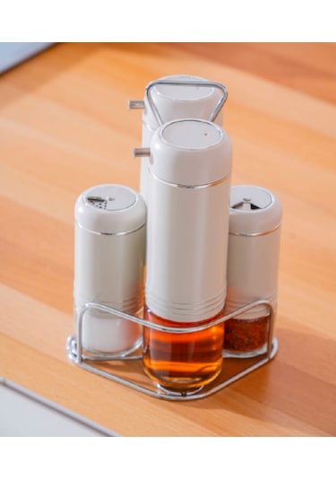 Acar Orion 5 Parça Cam Yağlık Sirkelik Ve Baharat Takımı 7830