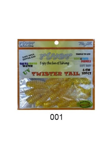 River Twister Tail 6 Cm 10pcs Silikon Yem