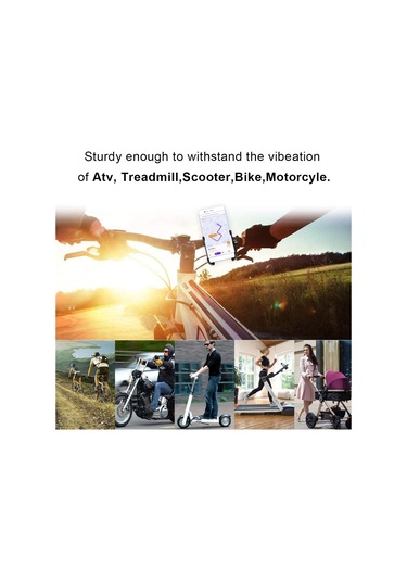 Promend Sjj-297b Gidon Standı Modeli Bisiklet Telefon Tutucu Evrensel Alüminyum Alaşımlı Elektrikli Bisiklet Dağı Siyah