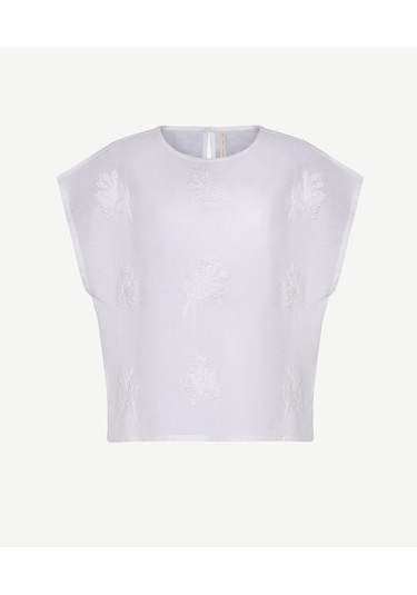 Yargıcı Regular Bisiklet Yaka Kolsuz Bluz 26ykbl6057x 002 Beyaz