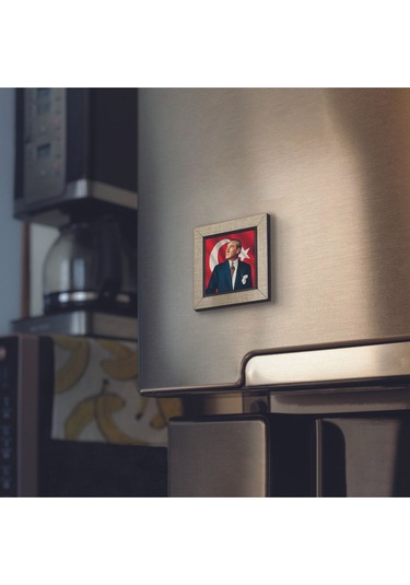 Mustafa Kemal Atatürk Baskılı Mdf Magnet 7x7 351