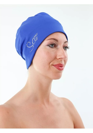 Fashy Uzun Saçlar İçin Kumaş Yüzme Bonecuğuiu 149385625 Mavi