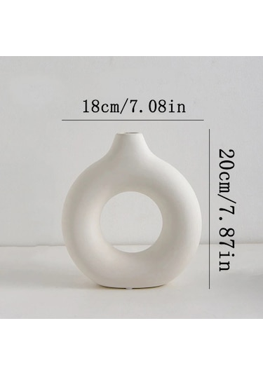 Luckysouk İskandinav Beyaz Çiçek Vazosu - Plastik Saksı Ve Dekorasyon Ürünü Chınamateryal: Plastik Yellow