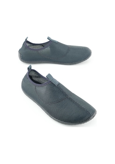 Gezer Yazlık Unisex Pvc Taban Plaj Deniz Havuz Ayakkabı Füme