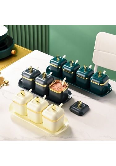 Westworld 4 Adet Patlıcan Ahşap Depolama Kavanozu Kürdan Tutucu Baharat Teneke Şekerlik Kapaklı Mutfak