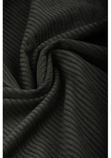 Deepsea Erkek Yeşil Kadife Fitilli Rahat Kesim Gömlek Yumuşak Dokulu Likralı Kadife Gömlek 2600758 Yeşil