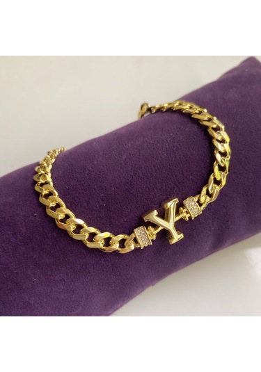 Simurg Jewellery Gümüş Y Harf Bileklik
