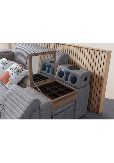 Eymense Sunline Akıllı Lüx Karyola Kahve