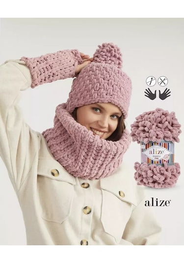 Alize Puffy Puffy Fine 161 - 10 Adet Peluş İplik 240559991