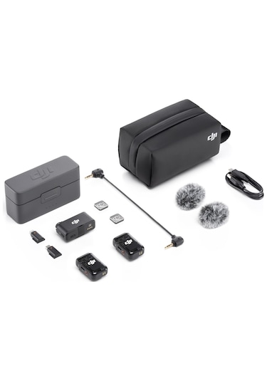 DJI Mic 2 (2 TX + 1 RX) Kablosuz Mikrofon Kiti (DJI Türkiye Garantili)