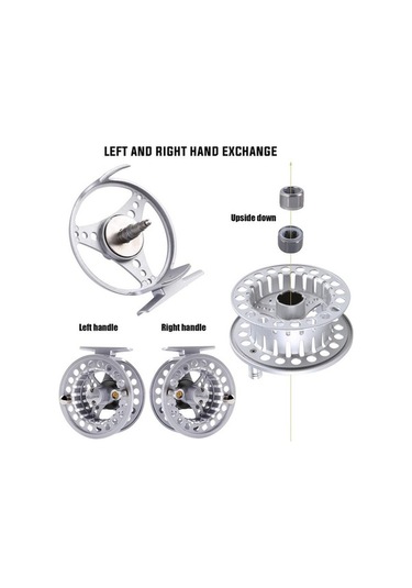 Novahub Sinek Balıkçılık Reel 5/6 Alüminyum Alaşımlı Balıkçılık Tekerlek, Tatlısu/tuzlu Su İçin, Ultra Hafif Ve Pürüzsüz Frenleme, Gümüş Renkli Olta Takımı