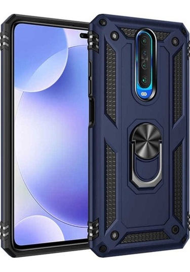 Xiaomi Redmi K30 Kılıf Zore Vega Kapak Mavi