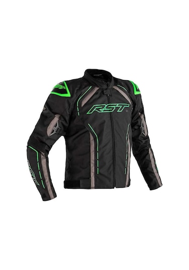 Rst S1 Mevsimlik Motosiklet Ceketi Siyah Neon Yeşil