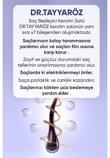 Dr. Tayyaröz X7 Bileşen Saç Besleyici Keratin Sütü 100 ML