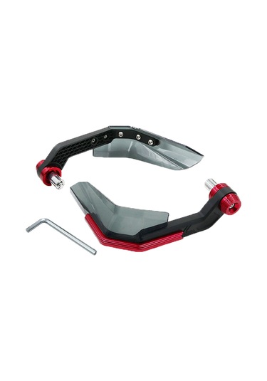 Vkemall Motosiklet El Koruması Güneş Vindikatörü - Gri Rengi - 2 Adet - 22 Mm Manillar Uyumlu - Hava Ve Çarpma Korumalı